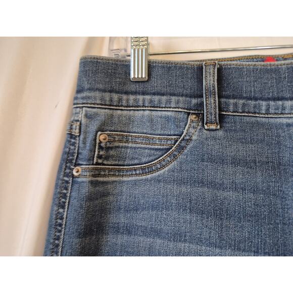 Spanx Wide Leg Cotton Blend Jeans Large - Picture 5 of 9